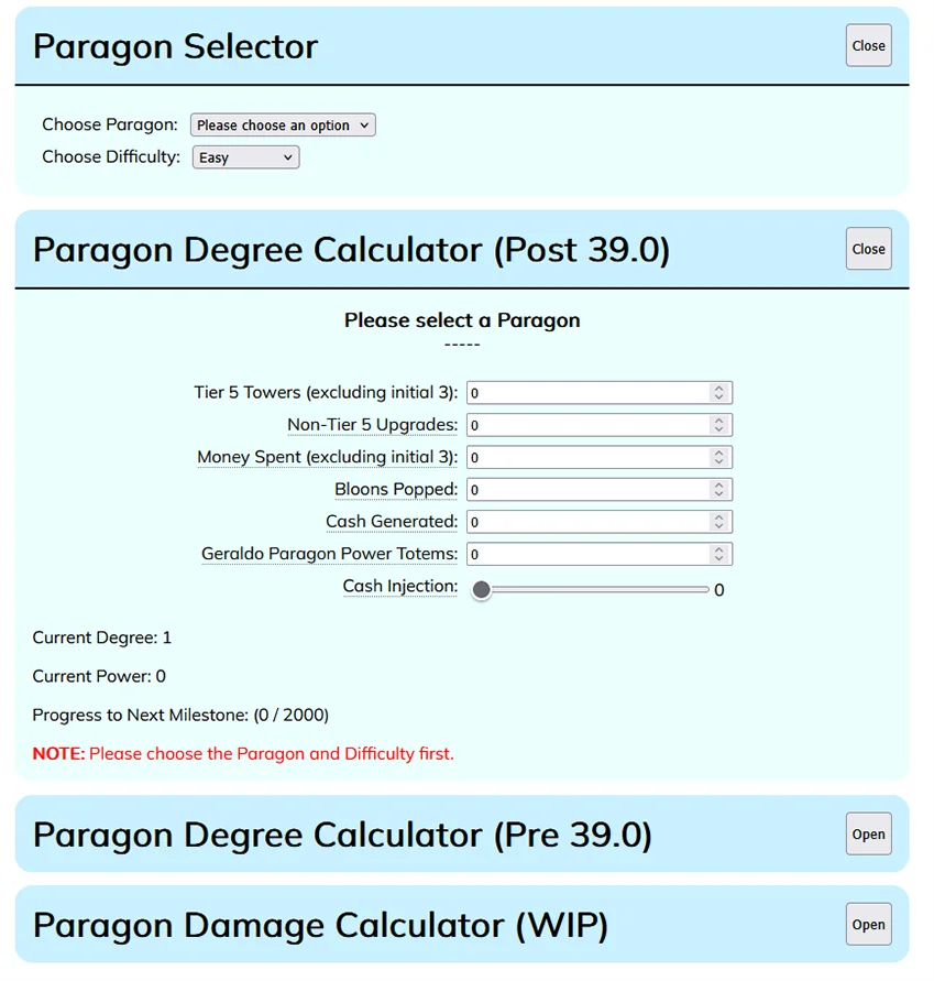 Before — Bloons td 6 calculator